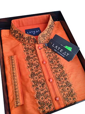 Orange color Readimade Panjabi